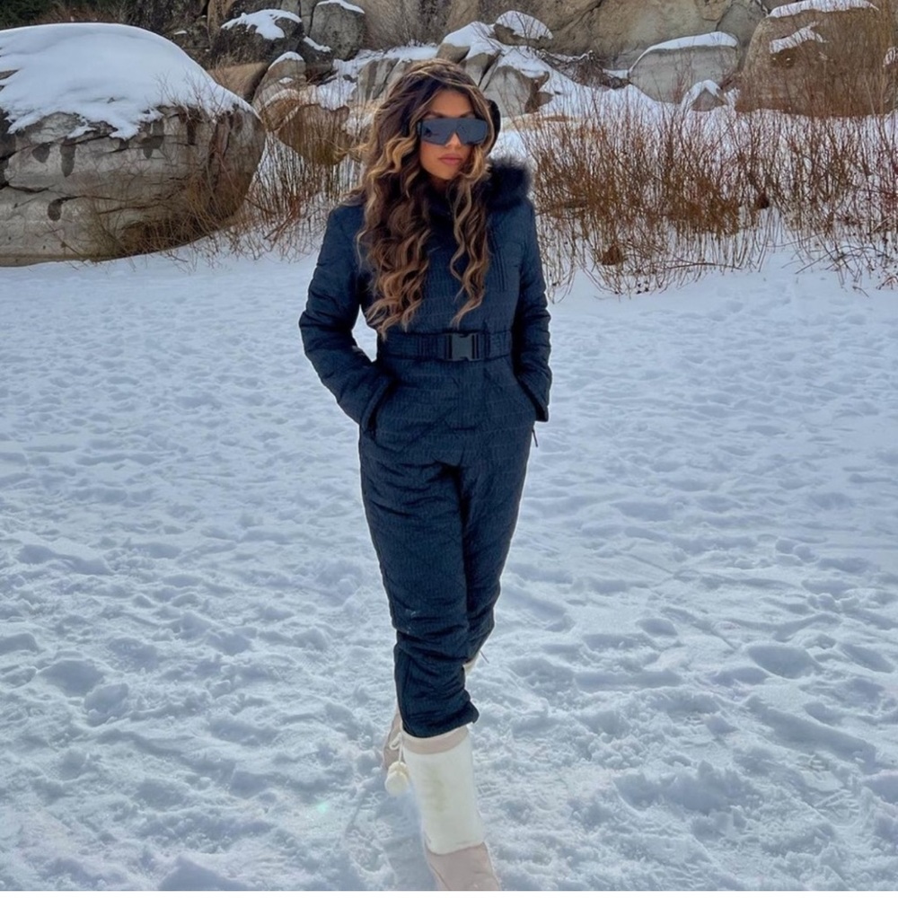 Black Ski Suit